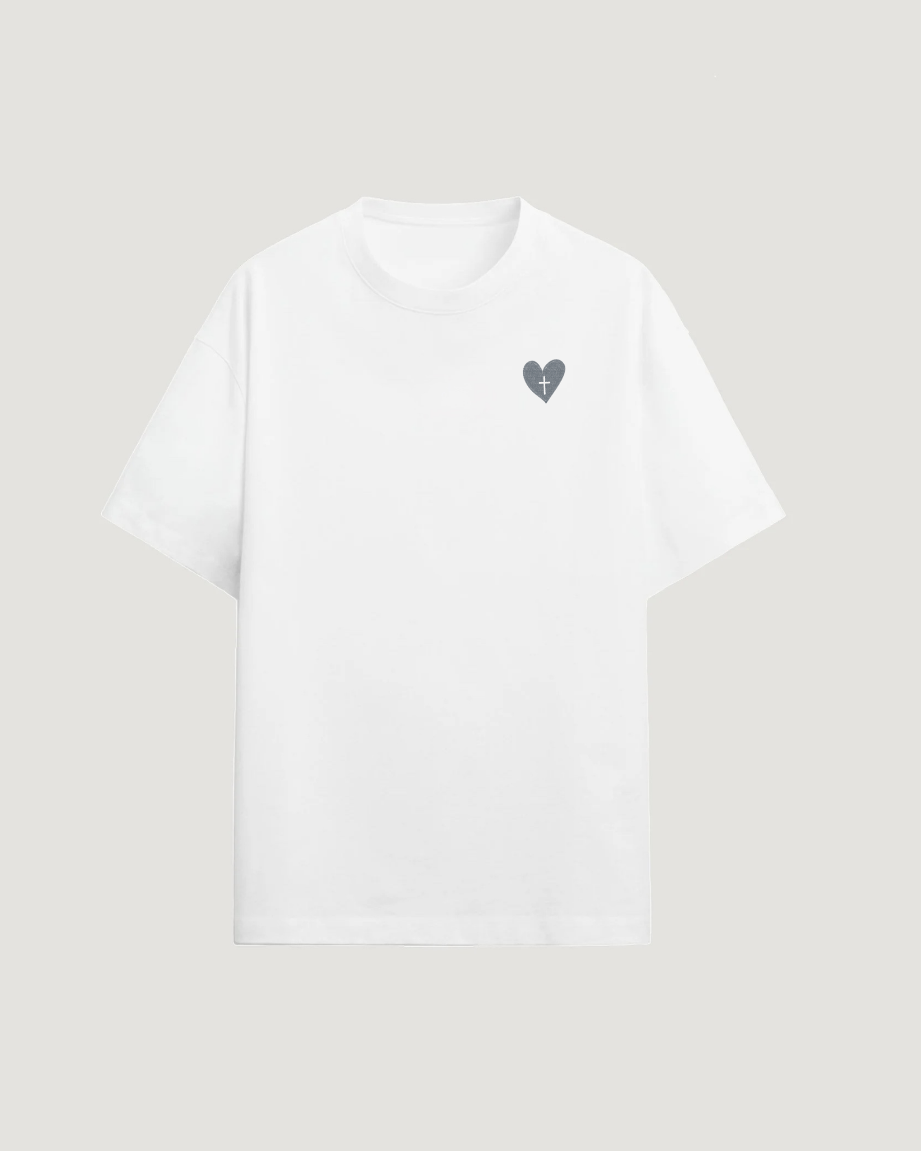 HEART CROSS T-SHIRT - COMMANDMENTS