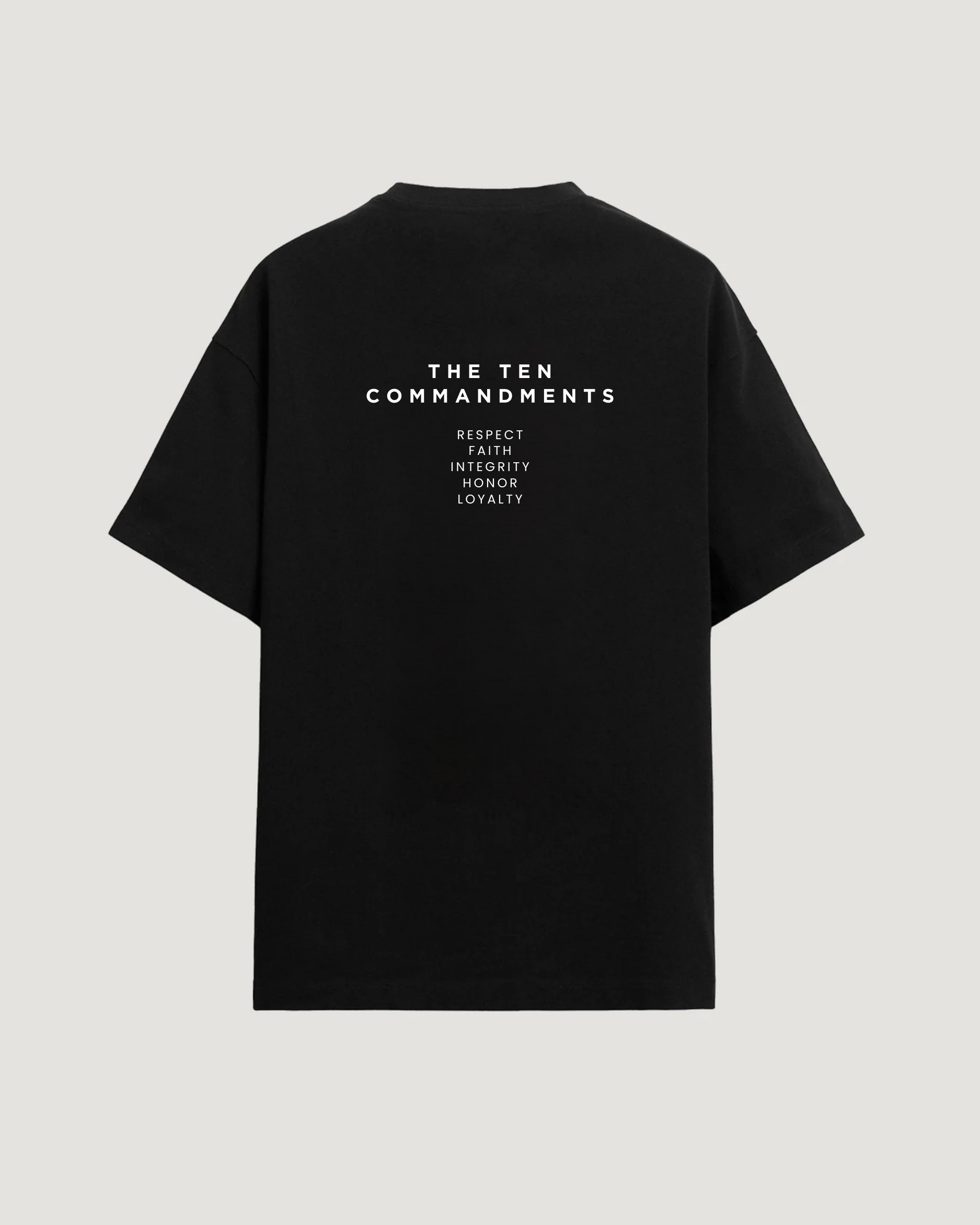 THE TEN VALUES T-SHIRT - COMMANDMENTS
