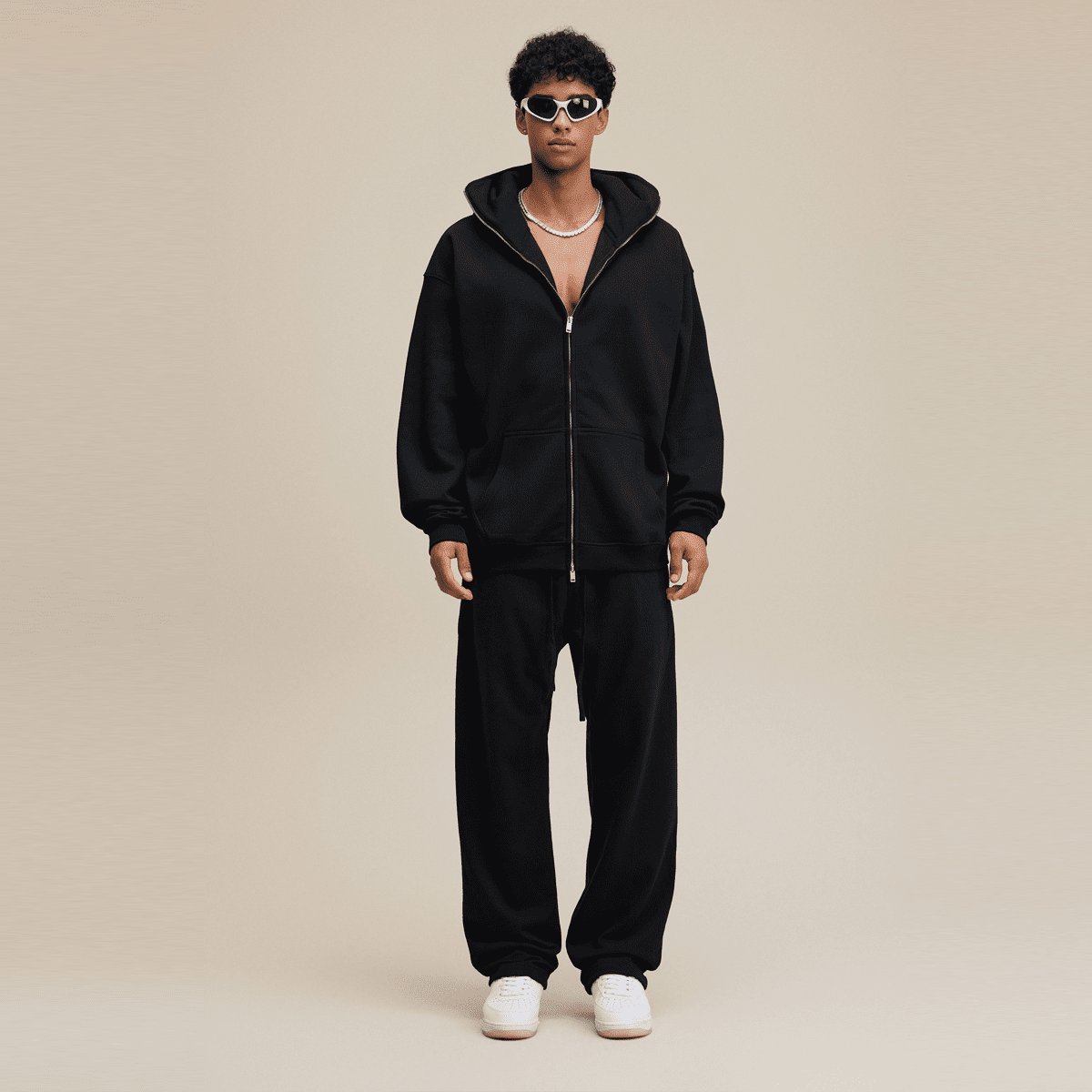 TEN COMMANDMENTS FACE MASK HOODIE - COMMANDMENTS