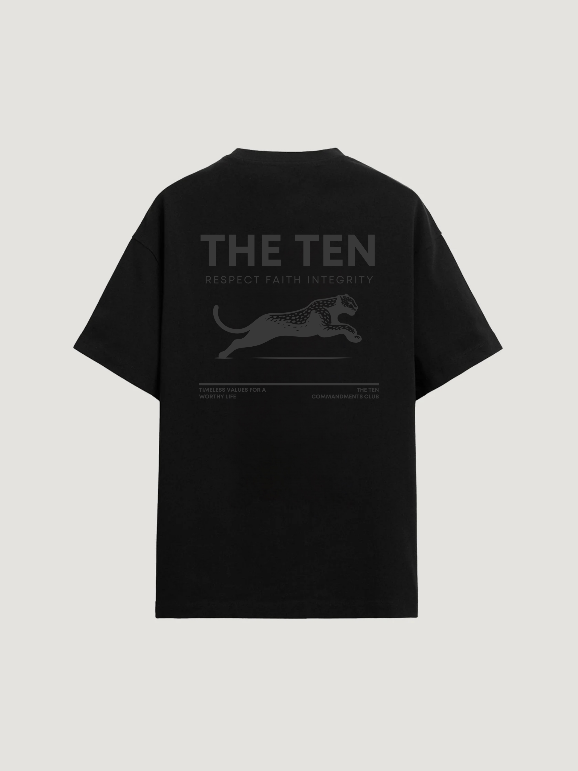 THE TEN LEOPARD T-SHIRT - COMMANDMENTS