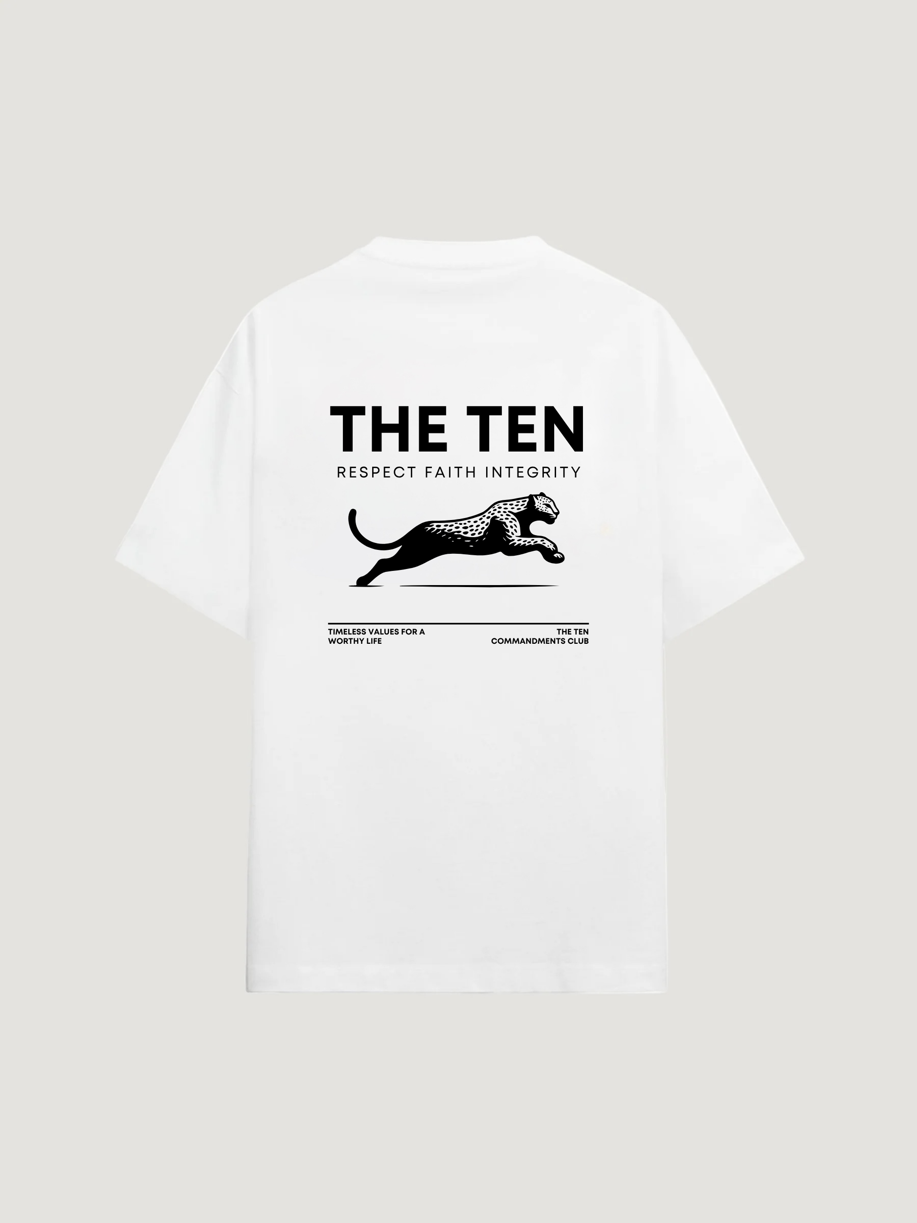 THE TEN LEOPARD T-SHIRT - COMMANDMENTS