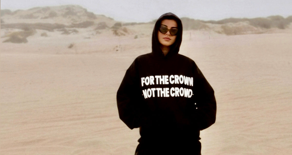 FOR THE CROW NOT THE CROWD HOODIE BY COMMANDMENTS