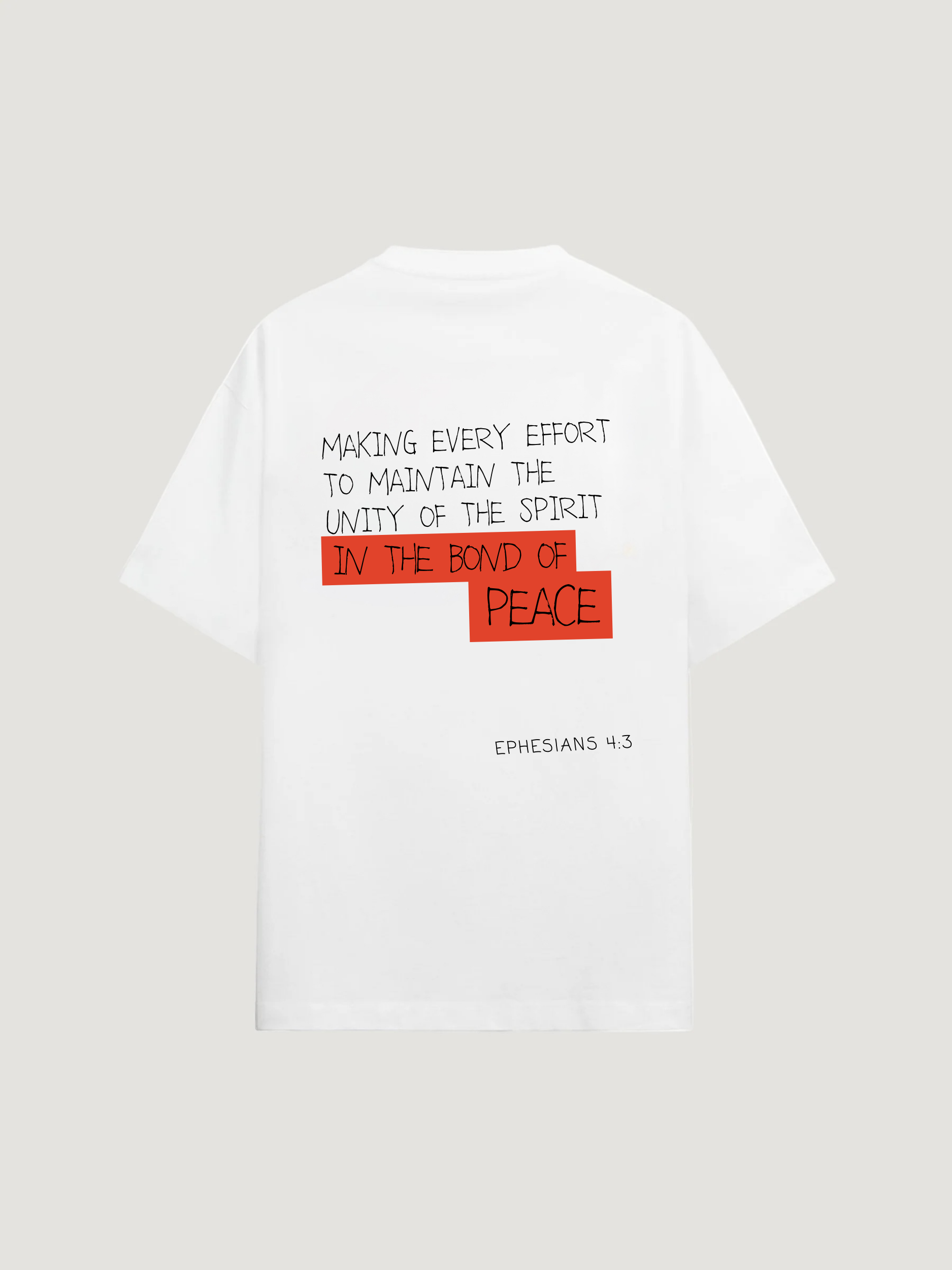 EPHESIANS 4:3 T-SHIRT - COMMANDMENTS