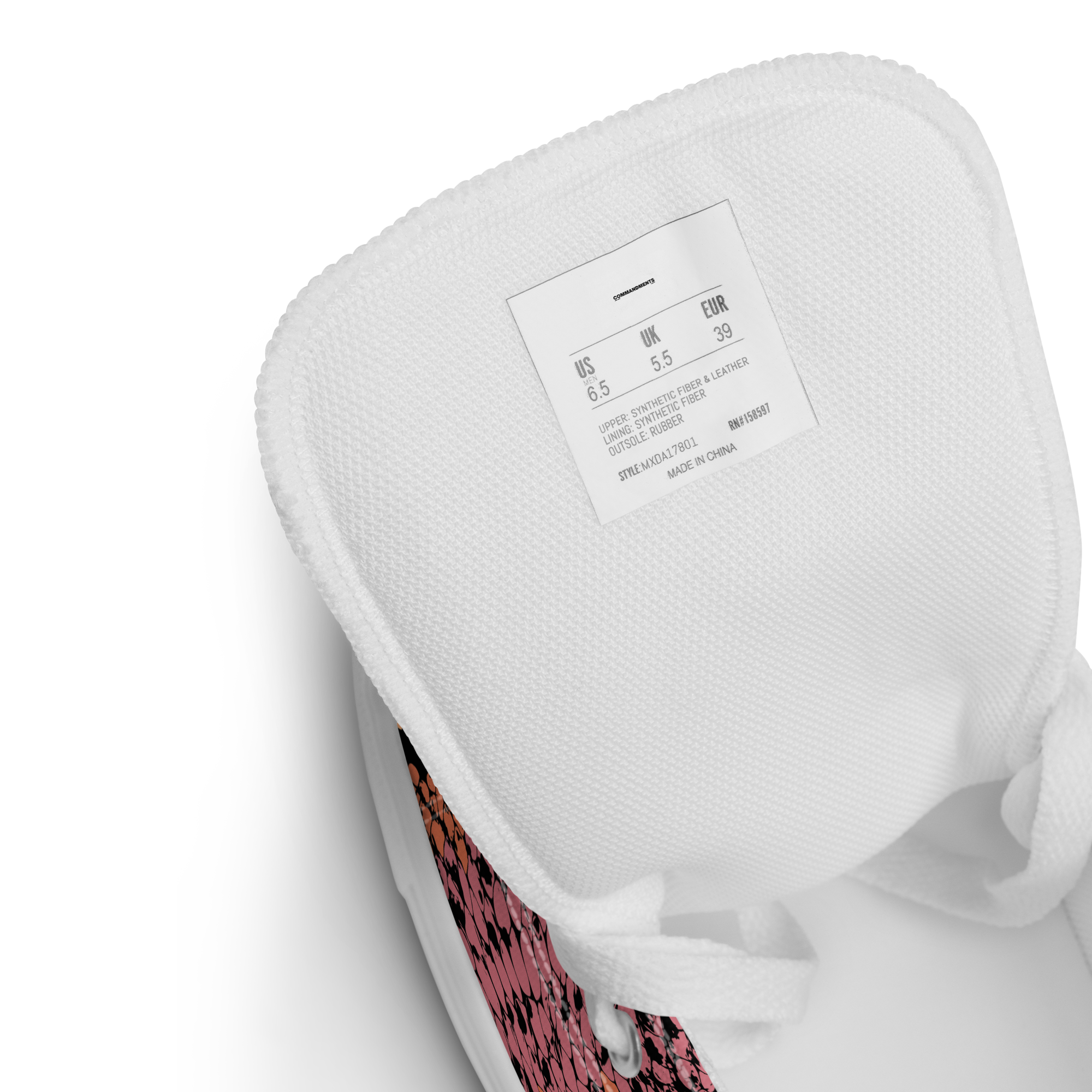 COMMANMDNTS PRINT SNEAKER