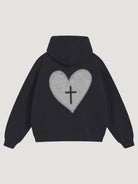 HEART X CROSS HOODIE - COMMANDMENTS